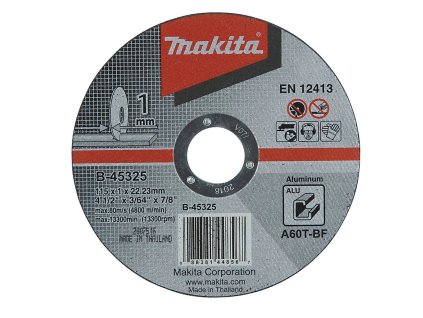 Makita B-45325 řezný kotouč 115x1x22 hliník (B-45325)