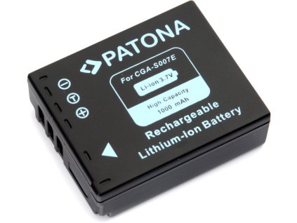 Patona PT1043 - Panasonic S007E Li-Ion 1000mAh Li-Ion (PT1043)