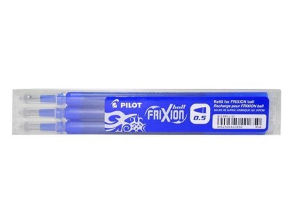 PILOT Náplň do rolleru "Frixion", modrá, 0,5mm, vymazatelná, 3ks (PFRBK1)