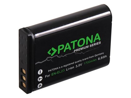 Patona Premium PT1220 - Nikon EN-EL23  1700mAh Li-Ion (PT1220)
