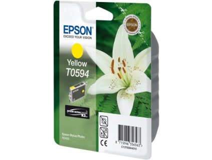 Epson T0594 Yellow Ultra Chrome K3 13ml pro Stylus Photo R2400 - originální (C13T05944010)