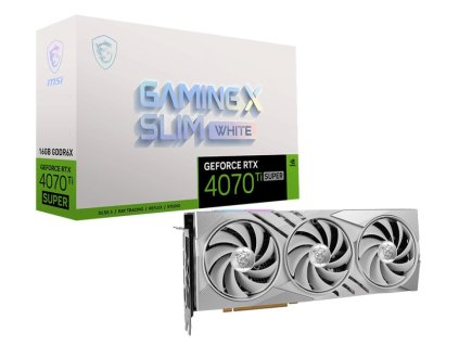 MSI GeForce RTX 4070 Ti SUPER 16G GAMING X SLIM WHITE (RTX 4070 Ti SUPER 16G GAMING X)