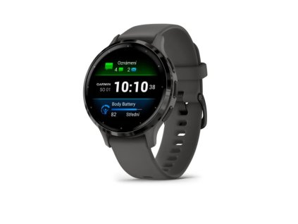 Garmin Venu 3S, Slate/Gray, Silicone band (010-02785-00)