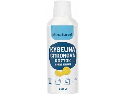 Allnature Kyselina citronová roztok 1 l (16436 V)