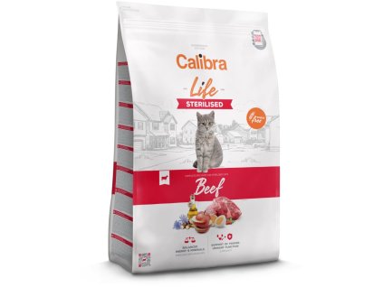 Calibra Cat Life Sterilised Beef 6kg granule pro kastrované kočky (8595706700467)
