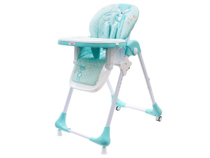 New Baby Jídelní židlička Minty Fox - ekokůže a vložka pro miminka (8596164044681)