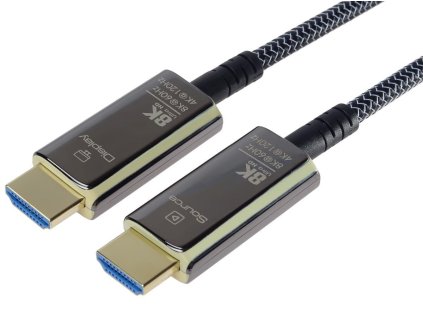 Ultra High Speed HDMI 2.1 optický fiber kabel 8K@60Hz,zlacené 10m (kphdm21t10)