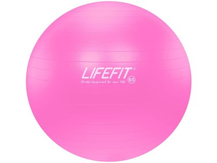 LifeFit Anti-Burst 65 cm, růžový gymnastický míč (F-GYM-65-02)