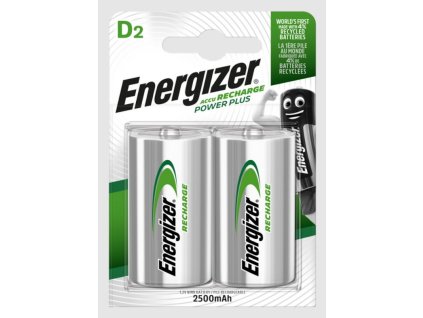 Energizer Nabíjecí baterie - D / HR20 - 2500 mAh POWER PLUS DUO, 2 ks (EHR010)