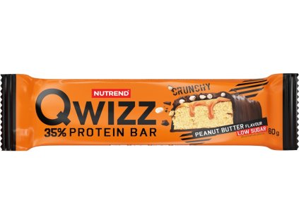 Nutrend QWIZZ protein bar 60 g, arašídové máslo (VM-064-60-AM)