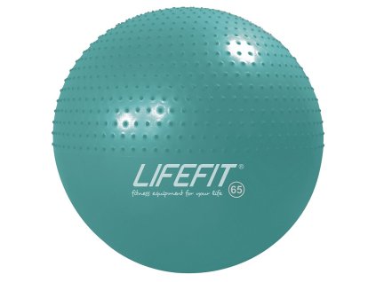 Gymnastický masážní míč LIFEFIT MASSAGE BALL 65 cm, tyrkysový (F-GYM-HM65-21)