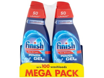 Finish All in 1 Max Shine & Protect gel do myčky nádobí 2x1000ml (5999109581655)