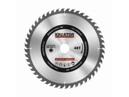 Kreator KRT020425 - Pilový kotouč na dřevo 250mm, 48T (KRT020425)