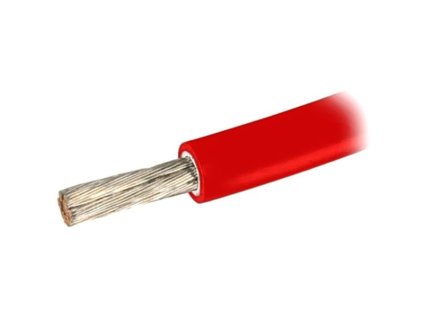 GOOWEI Energy kabel pro zapojení solárních panelů měděný 1x 6mm2, červený (GOOKAB06Red)