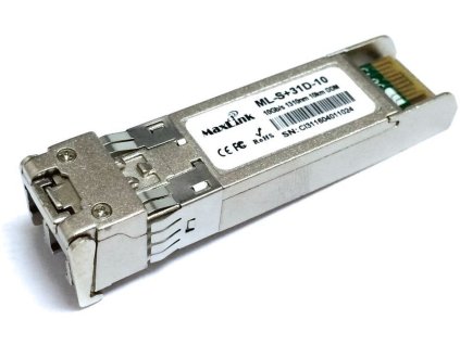 MaxLink 10G SFP+ optický modul, SM, 1310nm, 10km, 2x LC konektor, DDM (ML-S+31D-10)