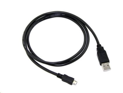 C-TECH USB 2.0 AM/microUSB, 2m, černý (CB-USB2M-20B)