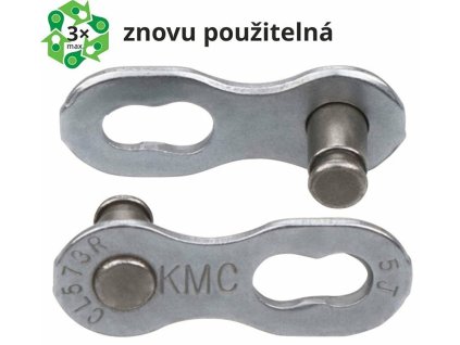 Spojka řetezu KMC 6/7/8 speed EPT povrch, šedý (23903)