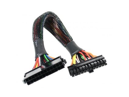 AKASA kabel prodloužení napájení 24Pin(M) to 20+4Pin(F) 30cm (AK-CB24-24-EXT)