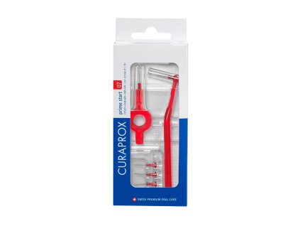 Curaprox Prime Start 07 - 2,5mm / Red 5ks + UHS 409 a UHS 470 (7612412427707)