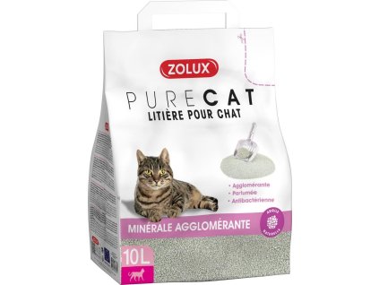 Zolux Podestýlka PURECAT antibacterial scent clump 10l (3336024763179)