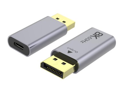 Adaptér USB-C na DisplayPort DP1.4 8K@60Hz a 4k@120Hz (ku31dp11)