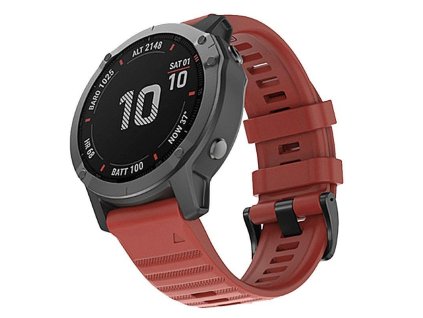 RhinoTech řemínek pro Garmin QuickFit silikonový outdoor 26mm červený (RTSS-018-RD)