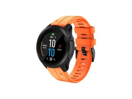 RhinoTech řemínek pro Garmin QuickFit sportovní silikonový 26mm oranžový (RTSS-028-OR)