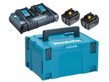 Makita 197629-2 sada Li-ion LXT 18V 2ksBL1850B+1ksDvojnabíječkaDC18RD+1ksMakpac (197629-2)