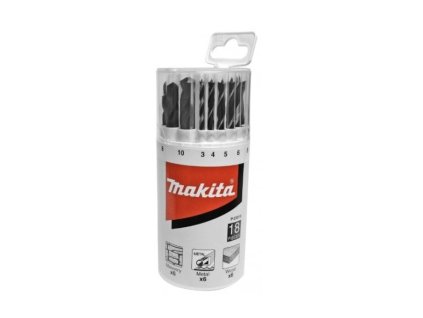 Makita P-23818 sada vrtáků do kovu/dřeva/zdiva 3-10mm (po 1), 18ks (P-23818)