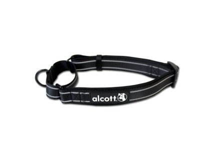 Alcott reflexní obojek pro psy, Martingale, černý, velikost L (AC-05401)