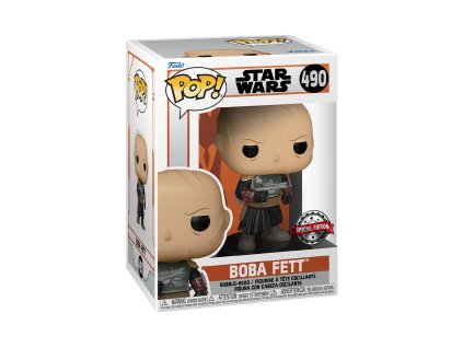 Funko POP TV: SW The Mandalorian - Boba Fett bez přilby (FK58288)