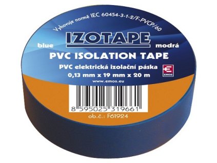Izolační páska na kabely PVC 19/20 modrá (2001192040)