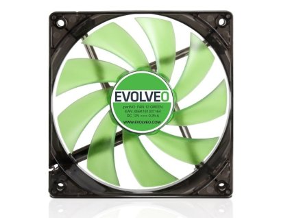 EVOLVEO ventilátor 120mm, LED zelený (FAN 12 GREEN)