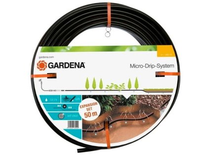 Gardena 1395-20 Micro-Drip-System rozšíření – kapková závlaha pro rostliny v řádcích, podzemní kapací hadice 13,7 mm (1395-20)