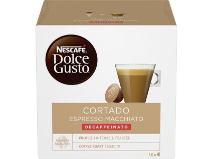 NESCAFÉ® Dolce Gusto® Cortado Espresso Macchiato Decaffeinato kávové kapsle, 16 ks (41018296)
