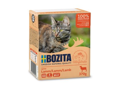 Bozita Cat kousky v želé s jehněčím, tetrapak kapsička 370 g (16271)