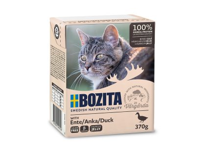 Bozita Cat kousky v želé s kachním, tetrapak kapsička 370 g (16277)