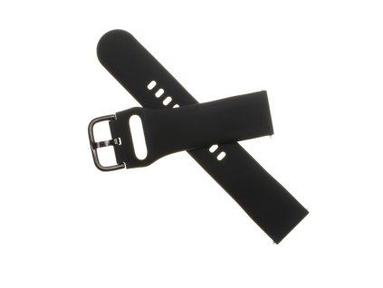 Fixed Silicone Strap s šířkou 22mm pro smartwatch, černý (FIXSST-22MM-BK)