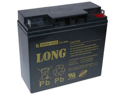 Long 12V 20Ah olověný akumulátor DeepCycle AGM F3 (WP20-12IE) (PBLO-12V020-F3AD)