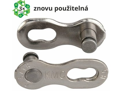 Spojka řetězu KMC 7-8 speed EPT povrch, šedý 7,1 mm, blistr 2 ks (23882)