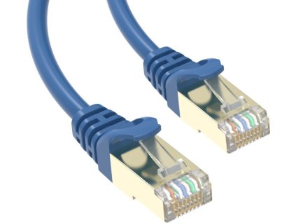 Conexpro slim patch kabel STP, CAT6A, 2m, modrý (PC6AFS-2B)