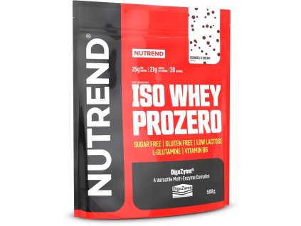 Nutrend ISO WHEY PROZERO 500 g, cookies cream (VS-102-500-CC)