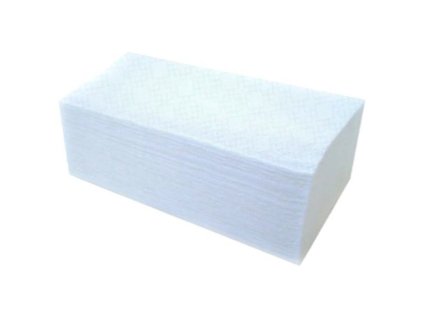 Papírové ručníky ZZ bílé 2vr. 23x25 3000ks (18925)