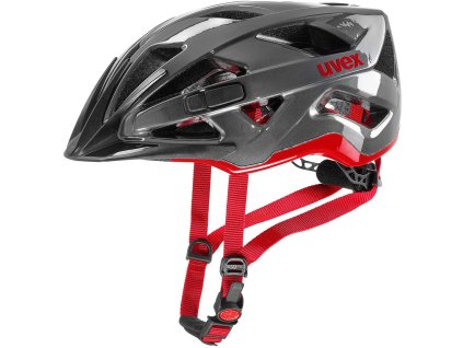 UVEX cyklistická helma Active antracite red (52-57cm) (00068937)