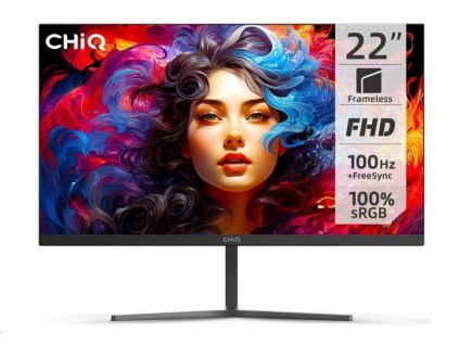 CHiQ 22" UltraSlim monitor 22F650 FHD, 100 Hz, Frameless, černý (22F650)