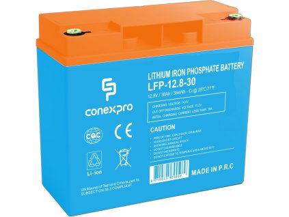 Conexpro baterie LiFePO4, 12.8V, 30Ah, Smart BMS, Bluetooth (LFP-12.8-30)