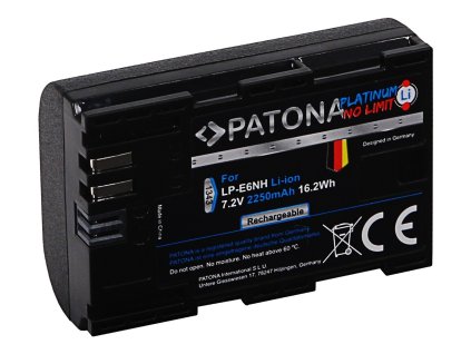 Patona PT1343 - Canon LP-E6NH 2250mAh Li-Ion Platinum EOS R5/R6 (PT1343)