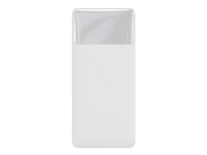 Baseus Bipow powerbanka s digitálním displejem 10000mAh 15W bílá (PPBD050002)