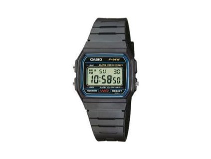 Casio F-91W-1YEG Pánské digitální náramkové hodinky (15000617)