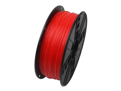 Gembird filament ABS 1.75mm 1kg, fluorescentní červená (3DP-ABS1.75-01-FR)